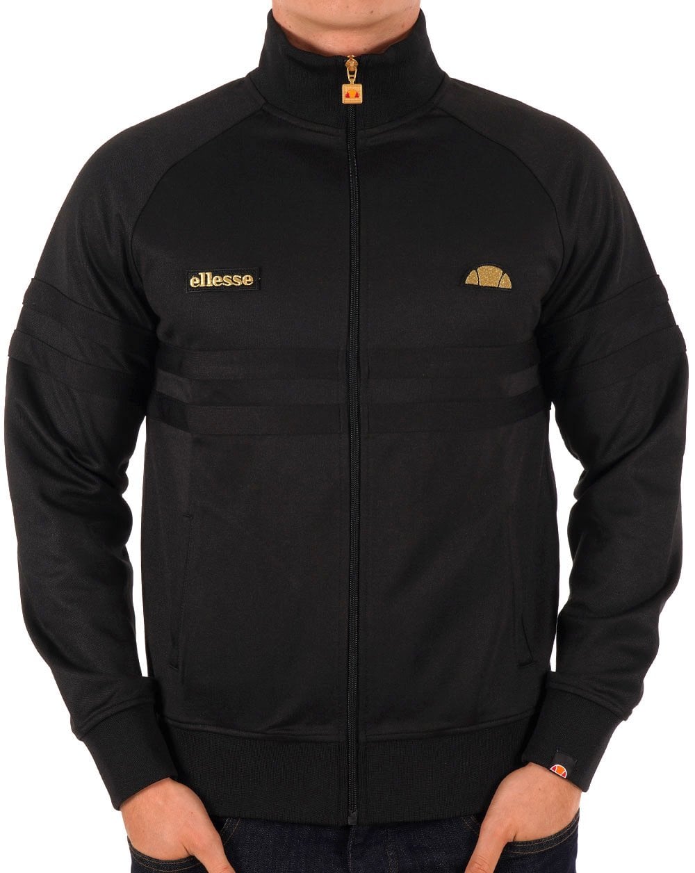 Ellesse Rimini Track Top Black/Gold