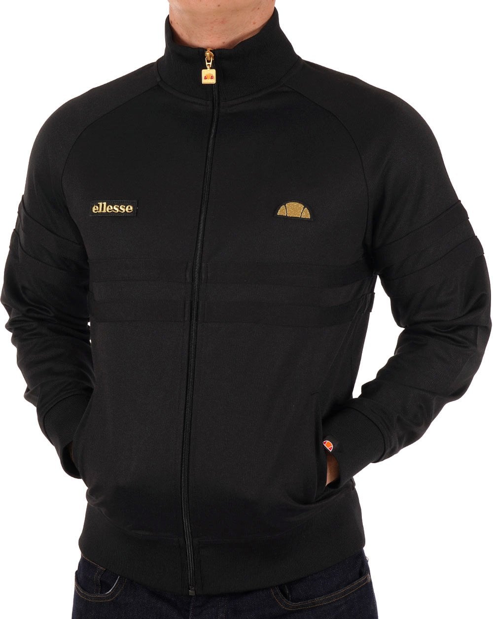 Ellesse Rimini Track Top Black/Gold