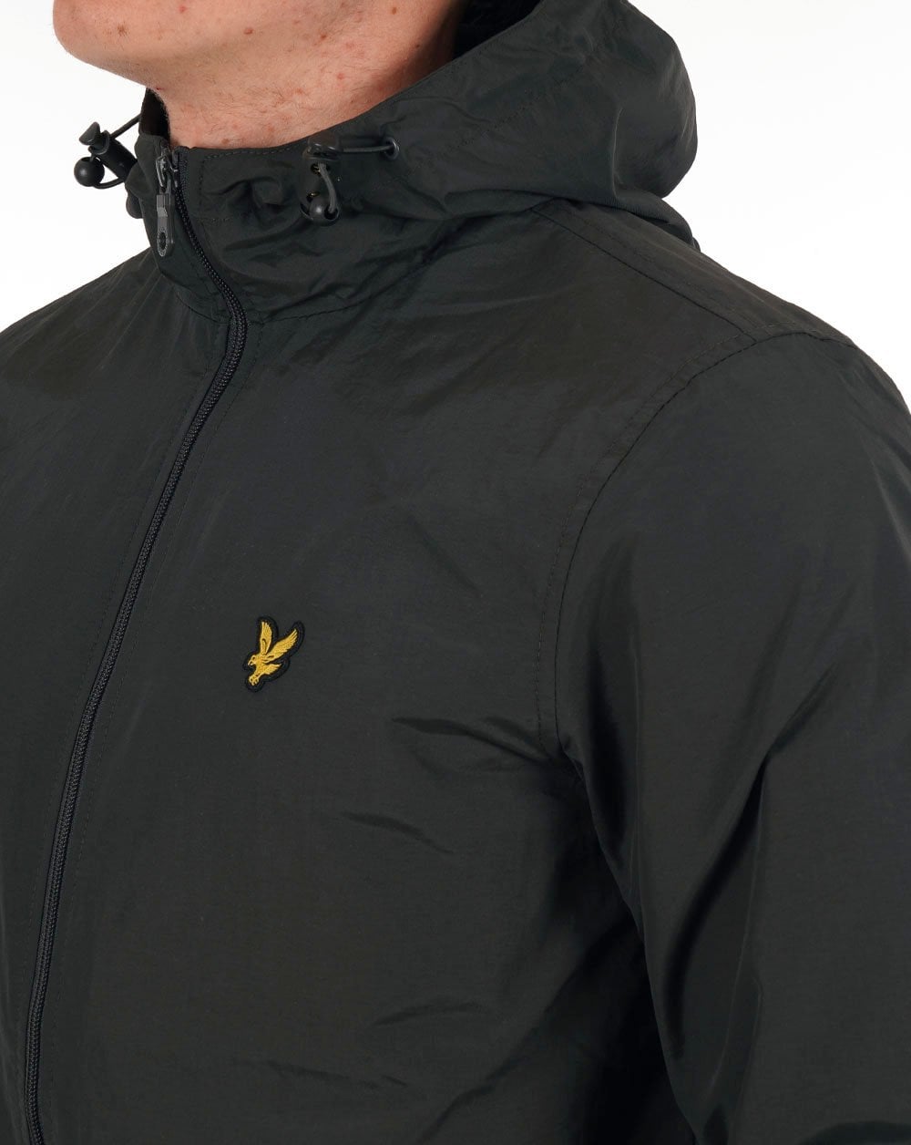 Lyle & Scott Zip Through Hooded Jacket Gunmetal