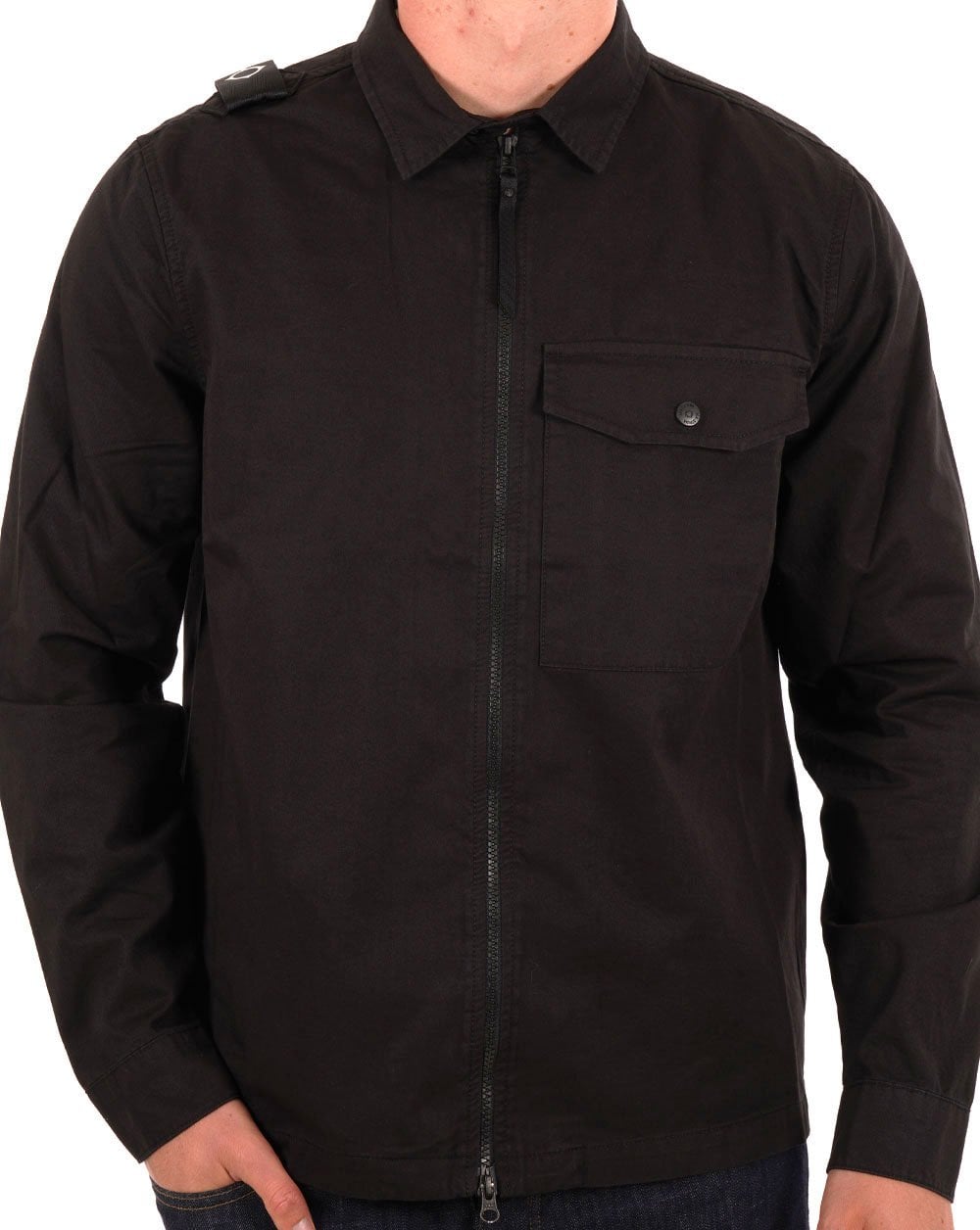 Ma.strum Pd Full Zip Overshirt Black