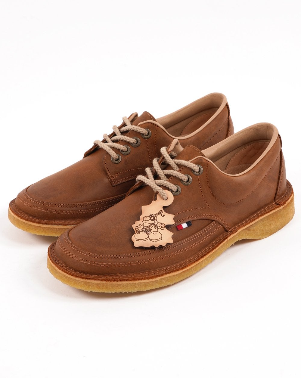 Pod Bolan Oiled Leather Shoe Chestnut