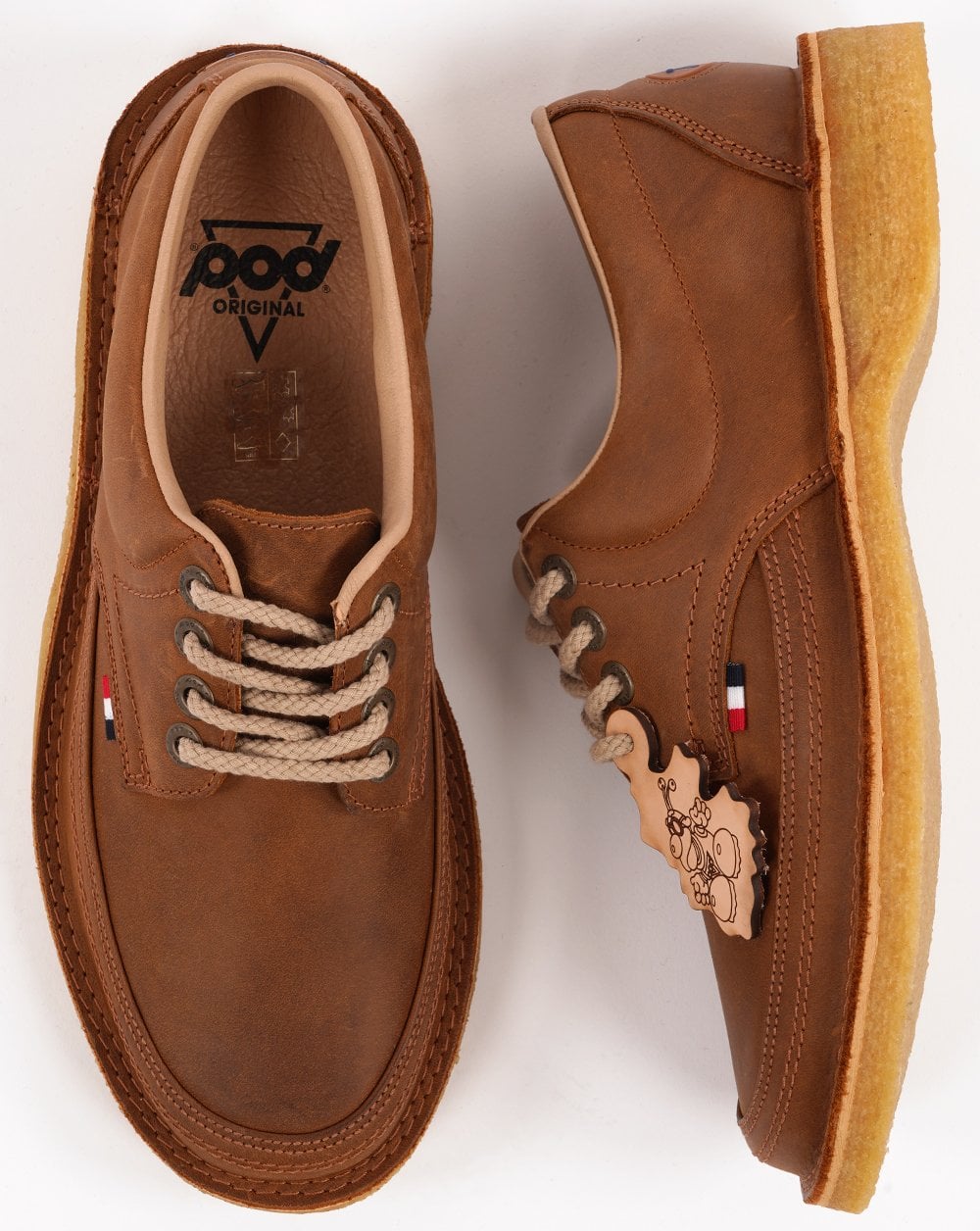 Pod Bolan Oiled Leather Shoe Chestnut