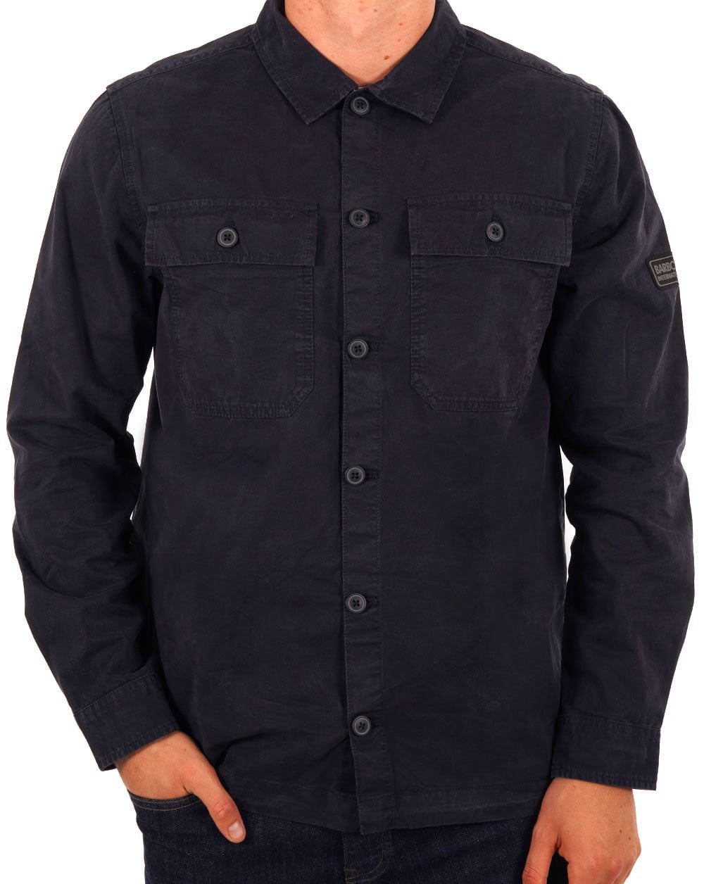 Barbour International Adey Overshirt Navy Blue