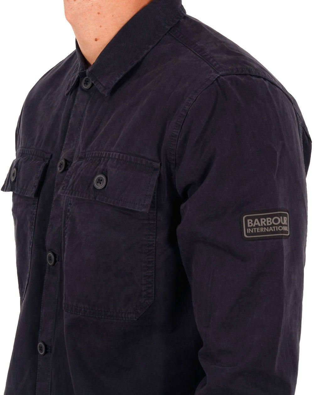 Barbour International Adey Overshirt Navy Blue