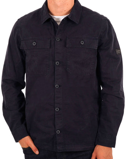 Barbour International Adey Overshirt Navy Blue