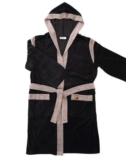 Fila Gold Dressing Gown Black/Grey