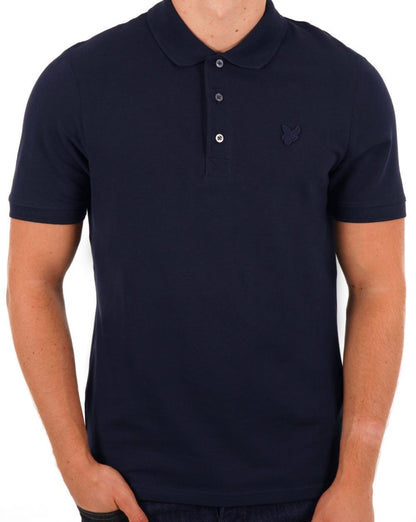 Lyle & Scott Tonal Polo Shirt Dark Navy