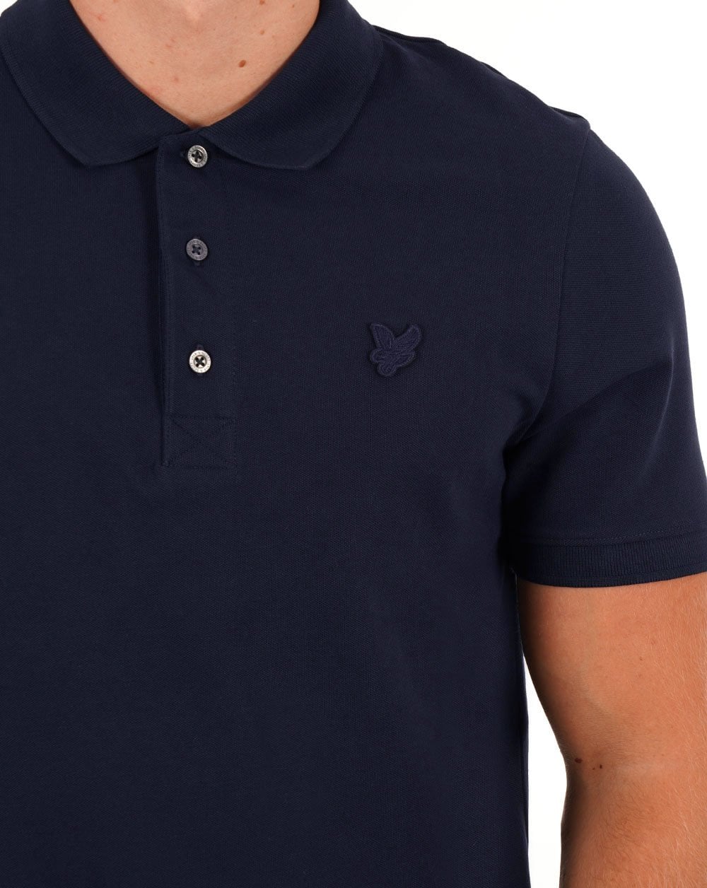 Lyle & Scott Tonal Polo Shirt Dark Navy