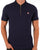 Fila Vintage Rib Zip Polo Shirt Navy