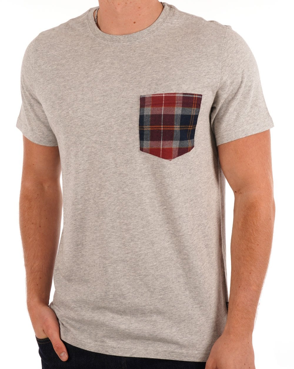 Barbour Goole Pocket T-shirt Grey Marl