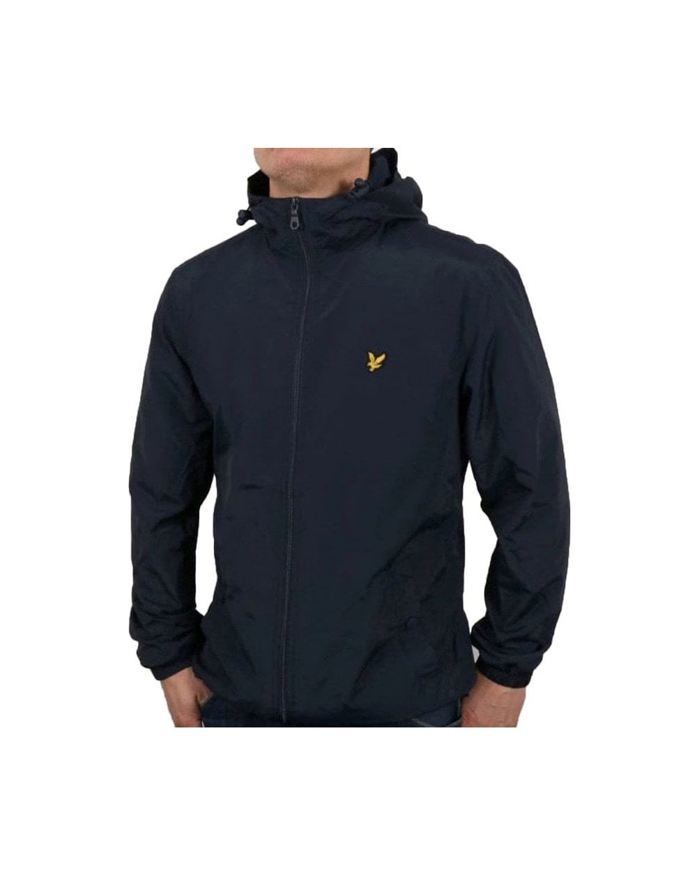 Lyle And Scott Zip Through Hooded Jacket Navy