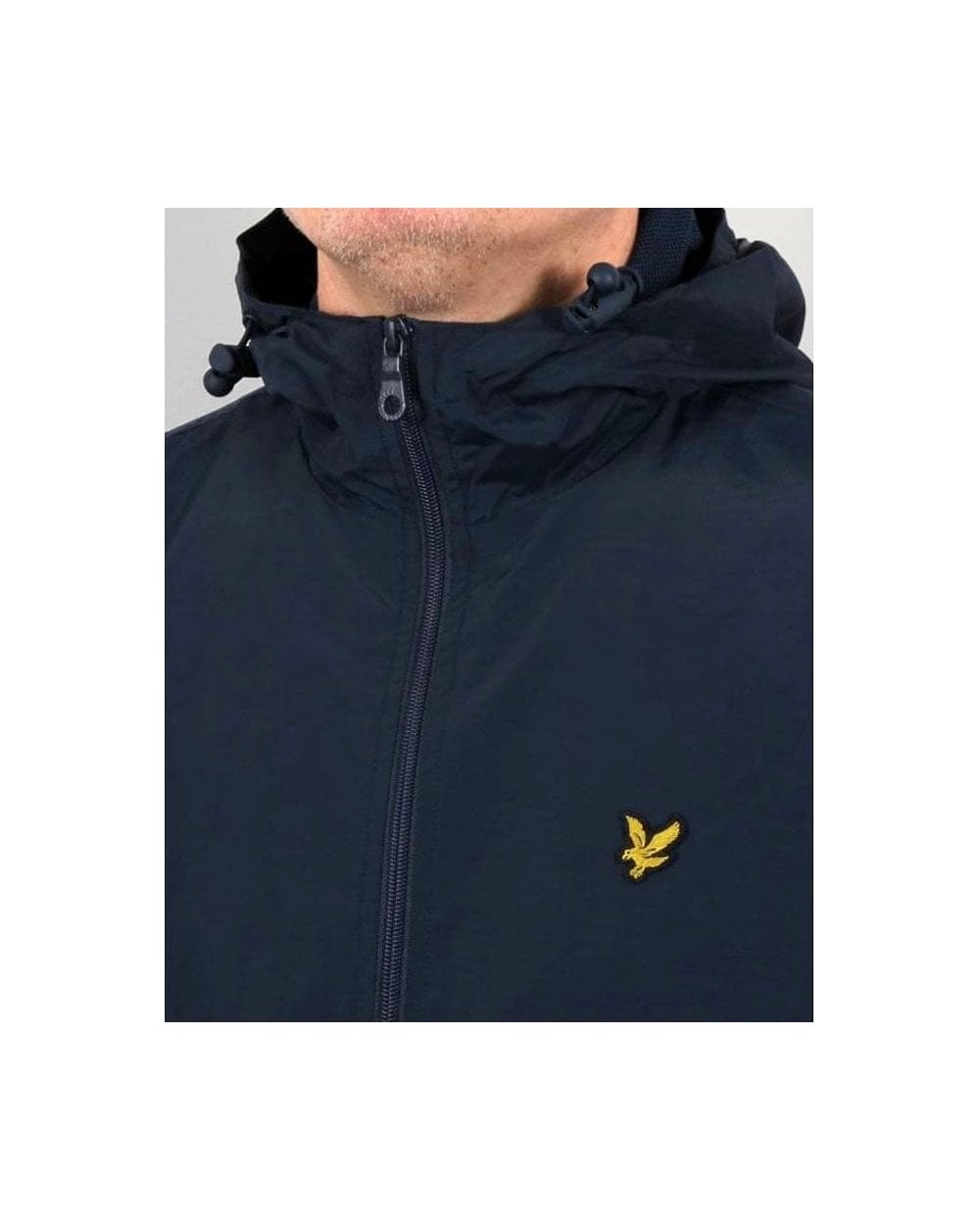 Lyle And Scott Zip Through Hooded Jacket Navy