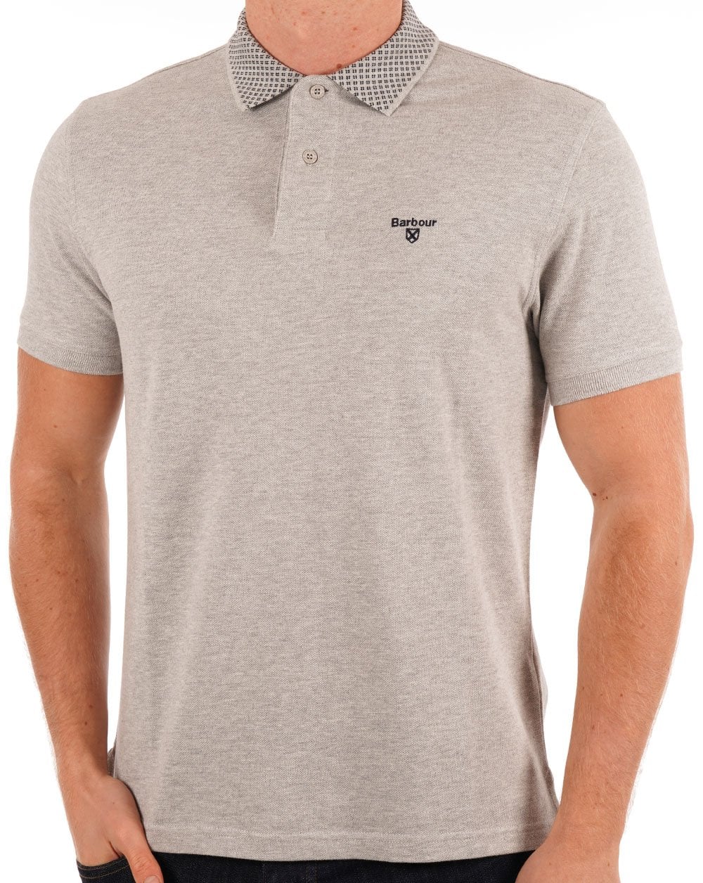 Barbour Bothian Polo Shirt Grey Marl