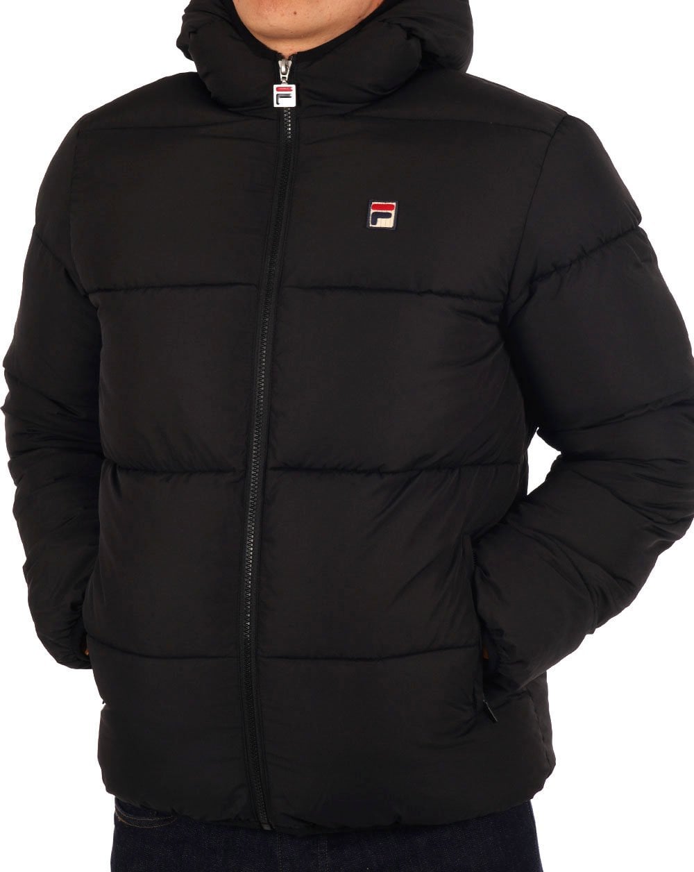 Fila Vintage Harry Puffer Jacket Black