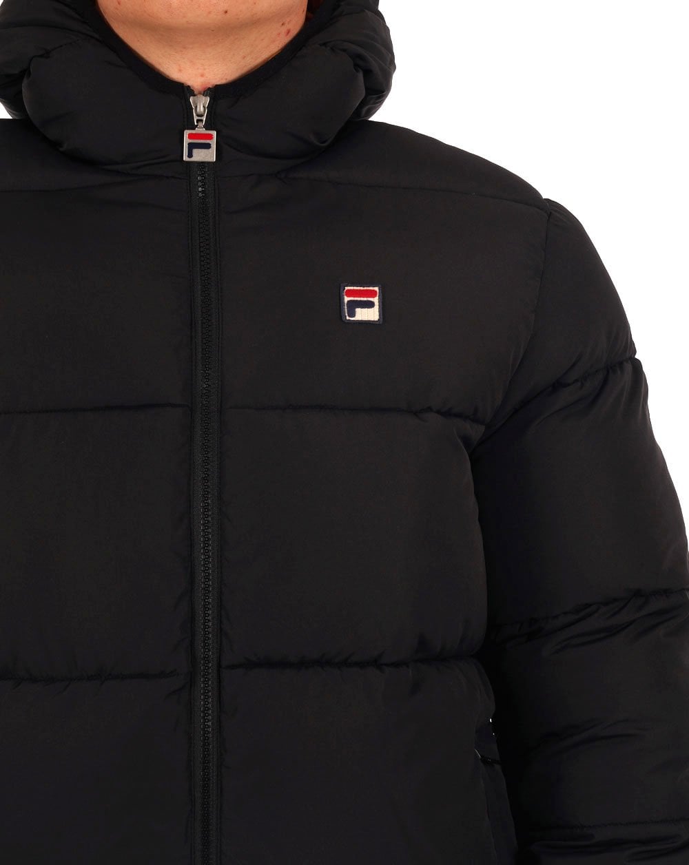 Fila Vintage Harry Puffer Jacket Black