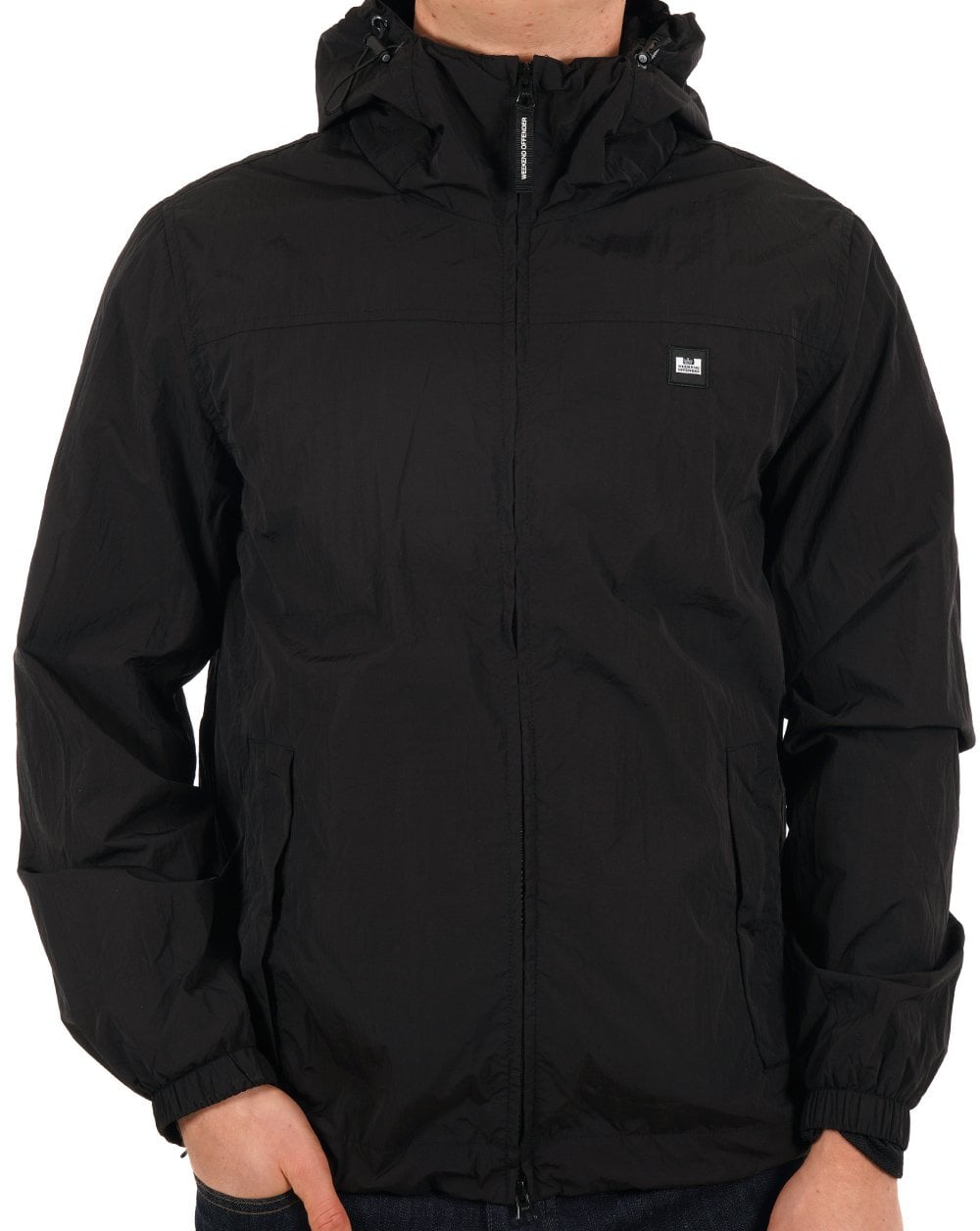 Weekend Offender Hooded Windbreaker Black
