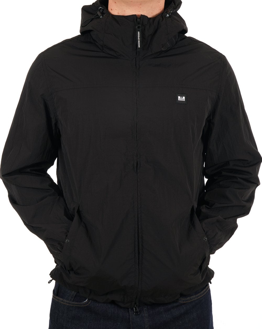 Weekend Offender Hooded Windbreaker Black