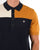 Ben Sherman Colour Block Textured Polo Dark Navy/Multi