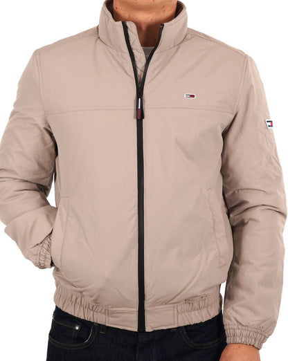 Tommy Jeans Padded Bomber Jacket Stone