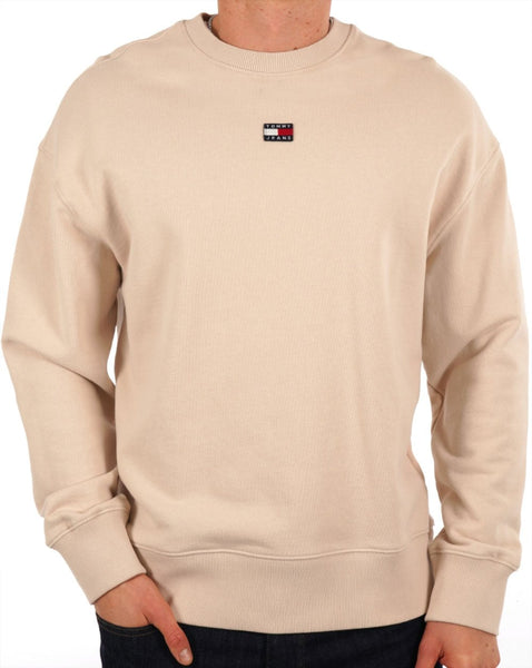 Tommy Jeans Badge Sweatshirt Beige