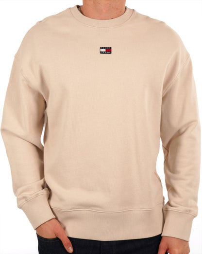 Tommy Jeans Badge Sweatshirt Beige