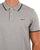 Gant Tipped Pique Polo Shirt Grey Melange