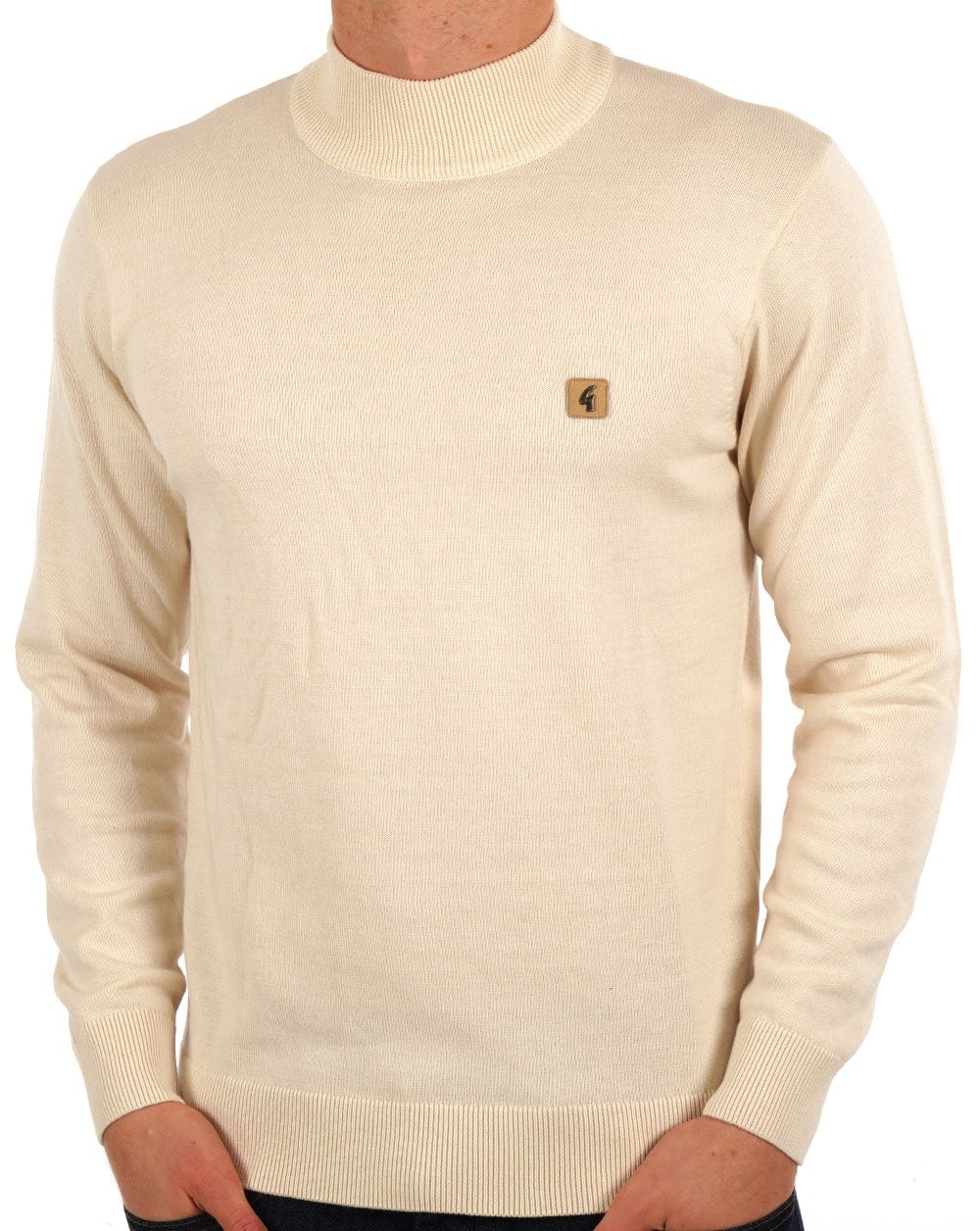 Gabicci Vintage Duke Turtle Neck Cream