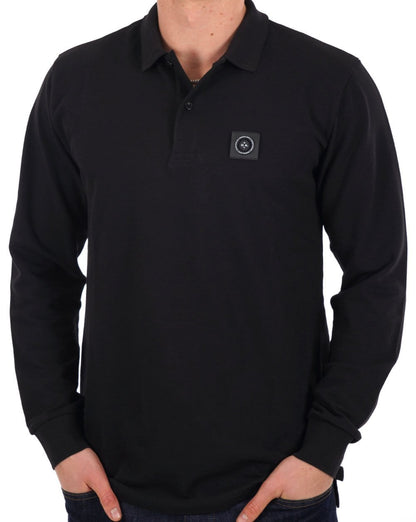 Marshall Artist Siren Long Sleeve Polo Black