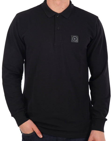 Marshall Artist Siren Long Sleeve Polo Black