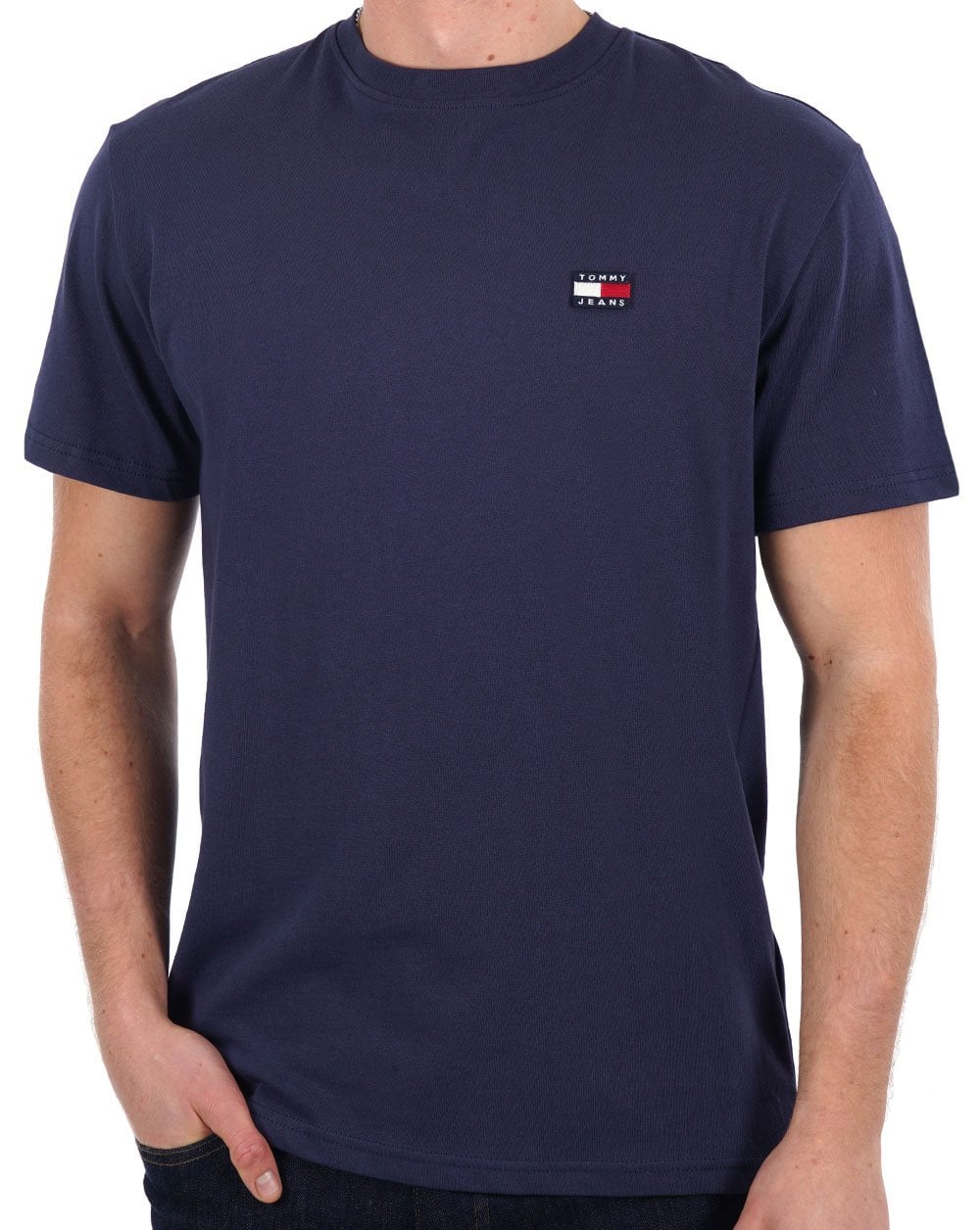 Tommy Jeans Flag Badge T-shirt Navy