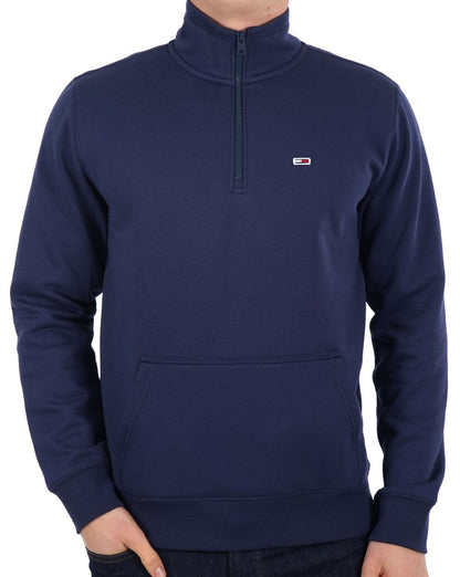 Tommy Jeans Quarter Zip Sweat Navy