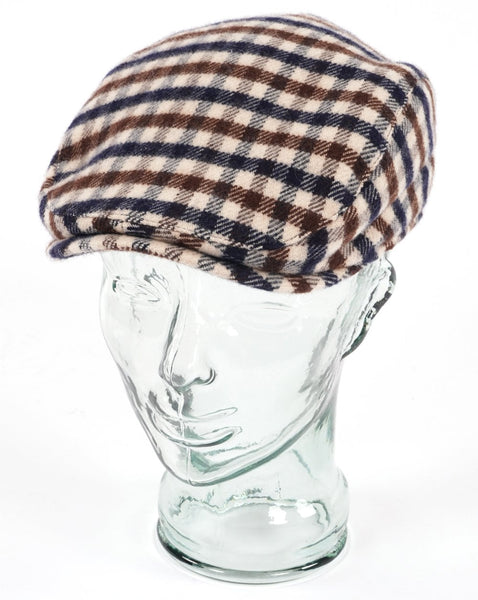 Aquascutum Flat Cap Check