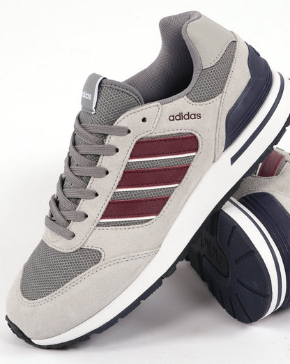 Adidas Run 80s Trainers Grey/Shadow Red/Navy