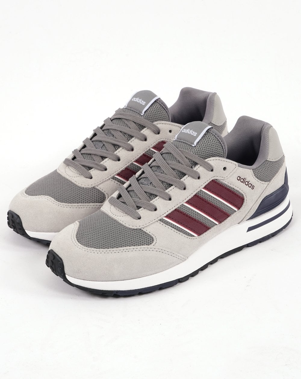Adidas Run 80s Trainers Grey/Shadow Red/Navy