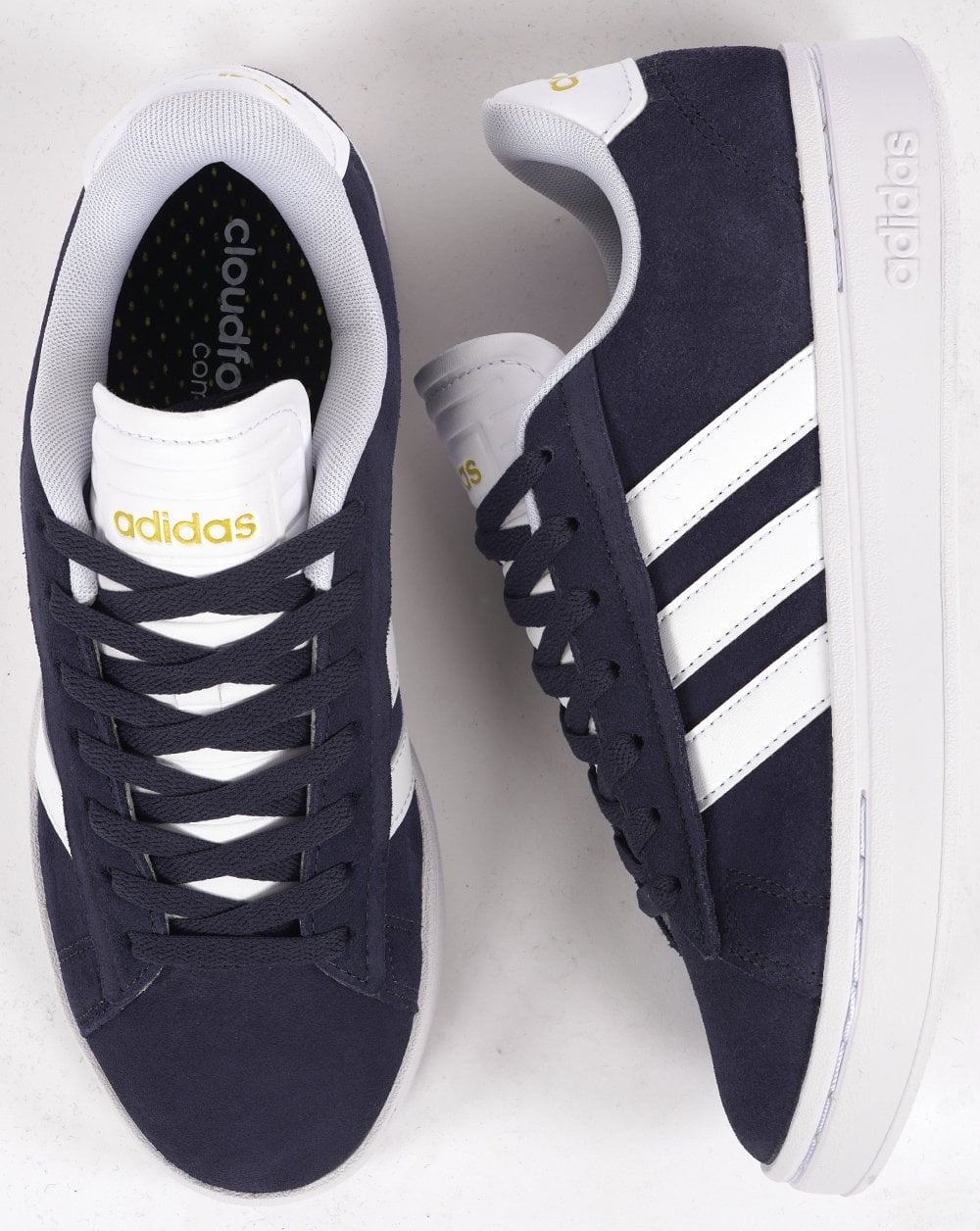 Adidas Grand Court Trainers Shadow Navy/White