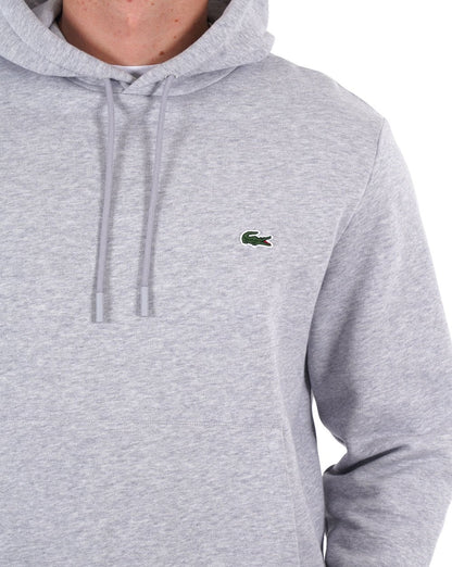 Lacoste Hooded Sweatshirt Silver Chine