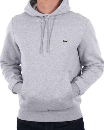 Lacoste Hooded Sweatshirt Silver Chine