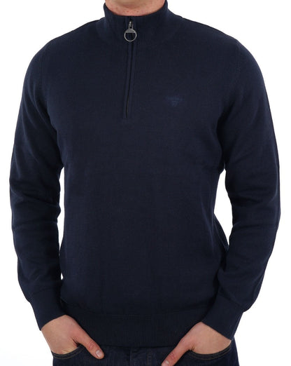 Barbour Half Zip Jumper Navy