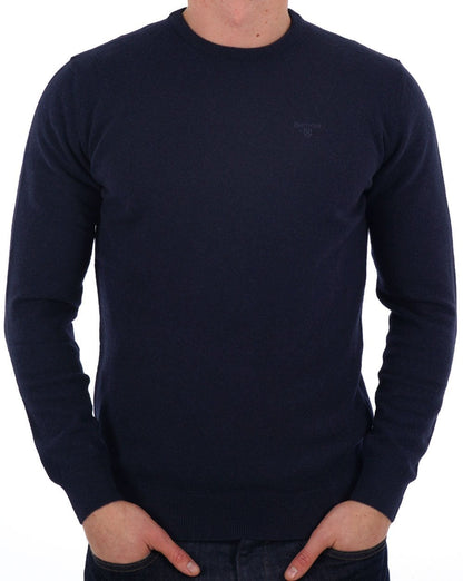 Barbour Lambswool Jumper Navy