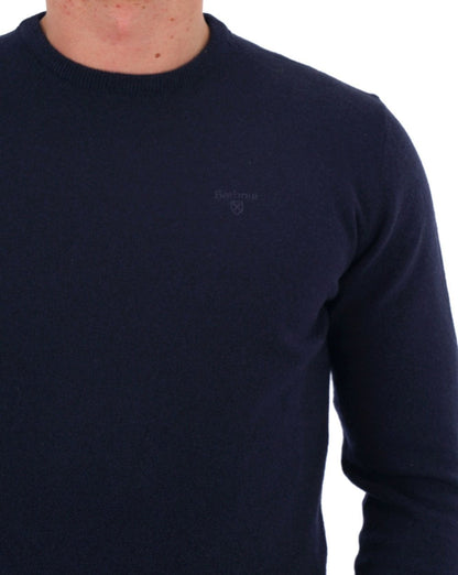 Barbour Lambswool Jumper Navy