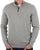 Barbour Avoch Half Zip Sweater Grey Marl