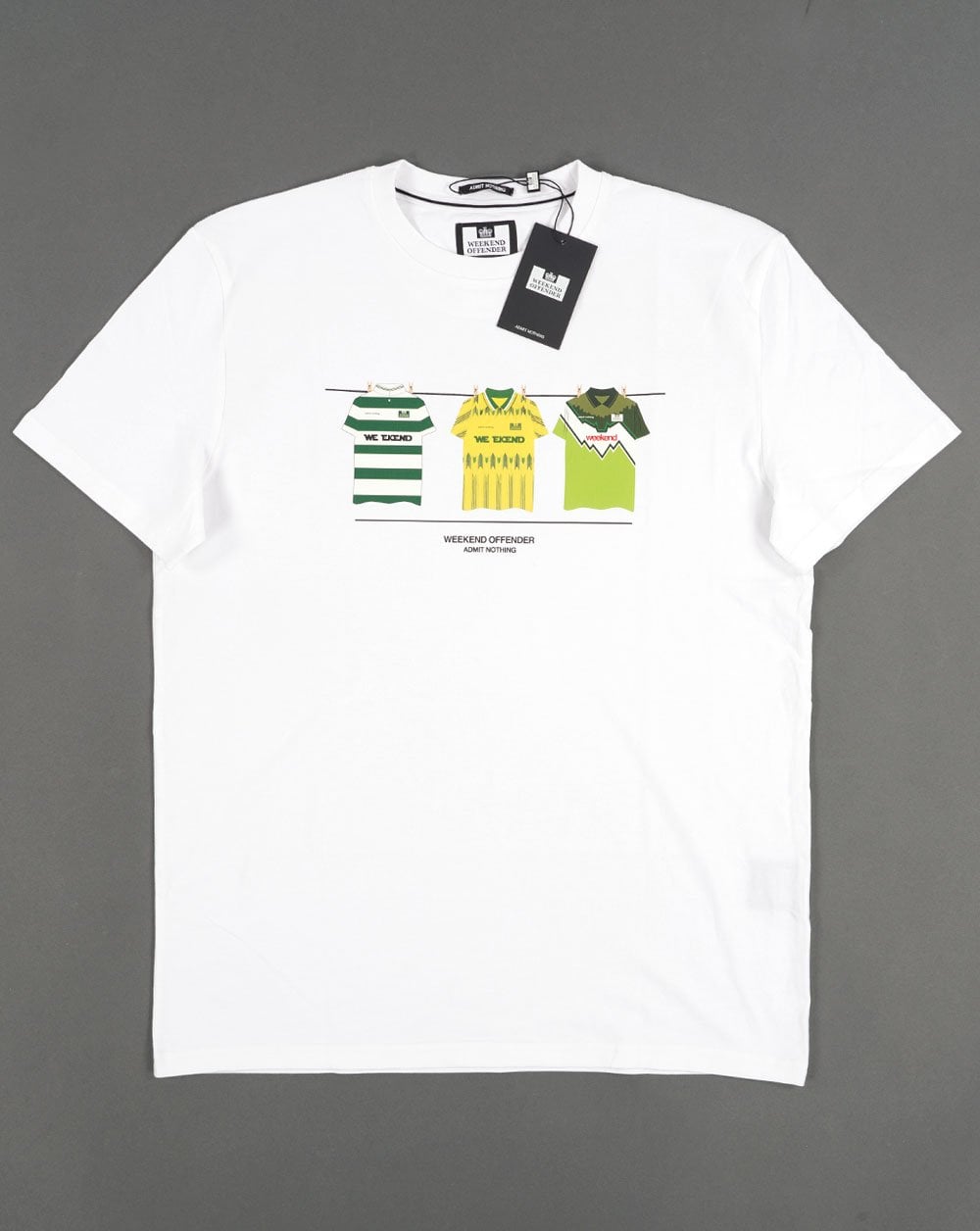 Weekend Offender Celtic T-shirt White/Green