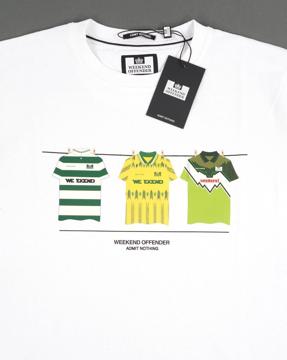 Weekend Offender Celtic T-shirt White/Green