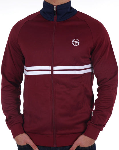 Sergio Tacchini Dallas Track Top Burgundy / Navy