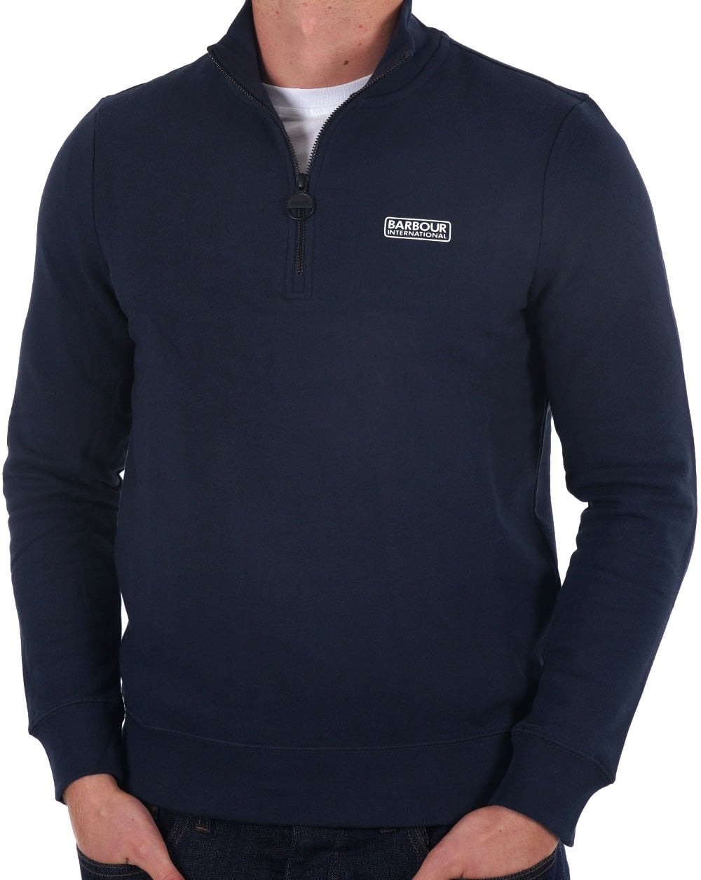Barbour International Half Zip Sweatshirt Navy