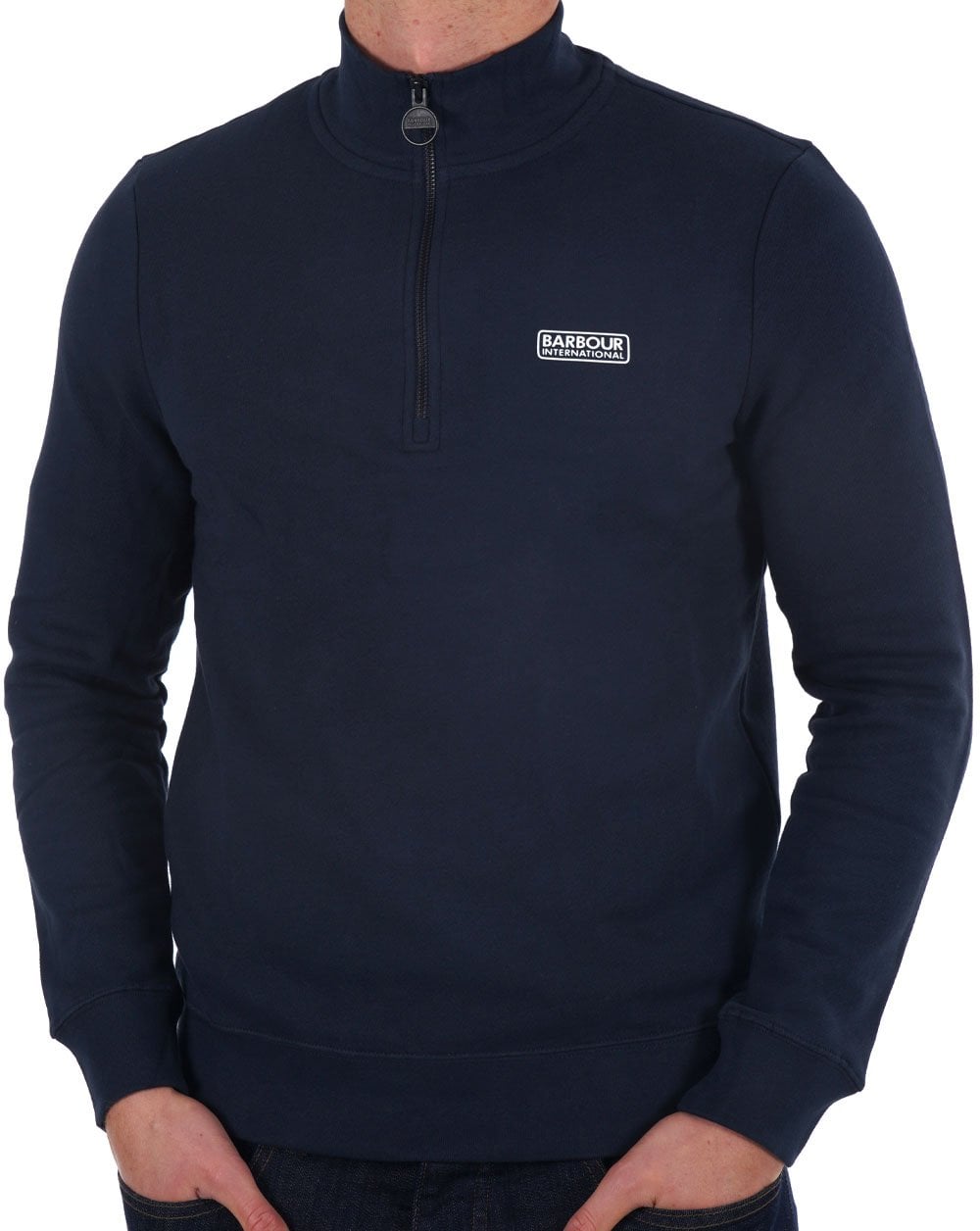 Barbour International Half Zip Sweatshirt Navy