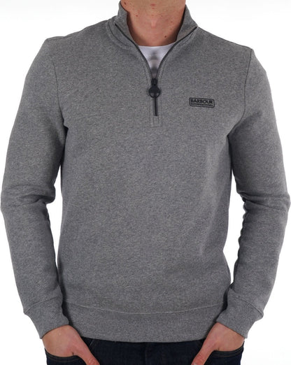 Barbour International Half Zip Sweatshirt Grey Marl