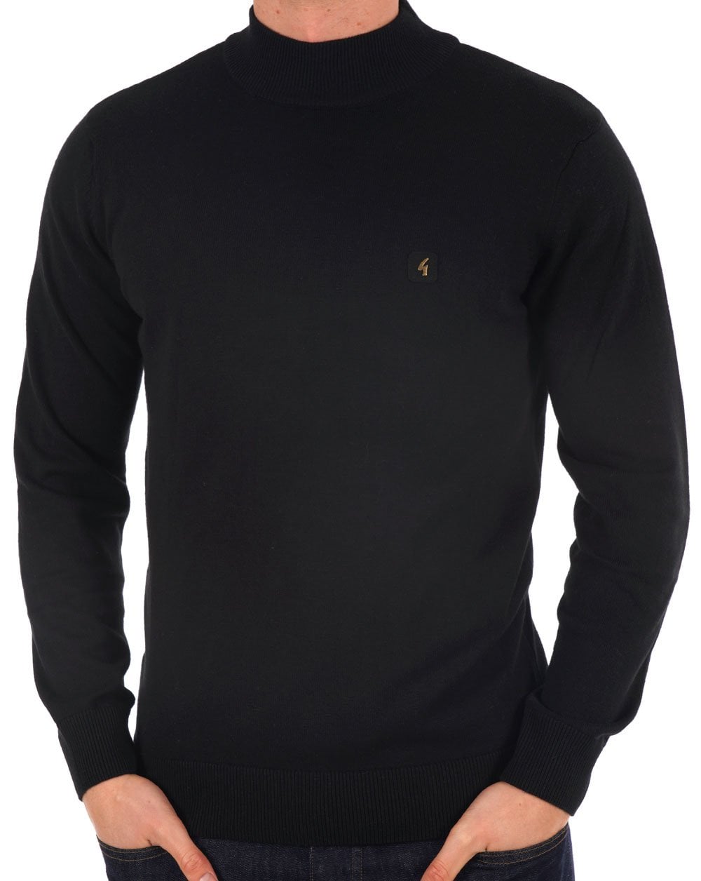 Gabicci Vintage Duke Turtle Neck Black