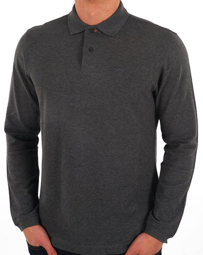 Barbour Long Sleeve Sport Polo Slate Marl