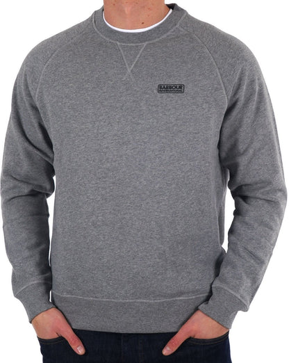 Barbour International Crew Sweatshirt Anthracite Marl
